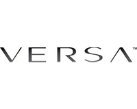 The image displays a logo with the word  universo  on top of another word  versa,  both in capital letters, against a black background with a white border at the bottom.